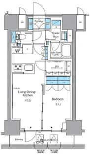 プライムアーバン浅草テラス【0603号室】の間取り