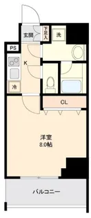 リテラス大島【6階】の間取り
