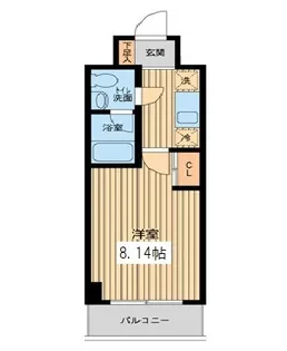 プロスペクト門前仲町【3階】の間取り