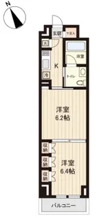 プラティーク清澄白河【0602号室】の間取り