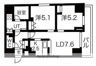 プレール・ドゥーク南千住【13階】の間取り