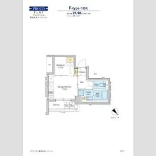 プラウドフラット墨田曳舟ディアージュ【2階】の間取り
