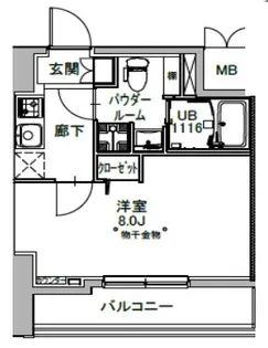 SーRESIDENCE八丁堀UNA【10階】の間取り