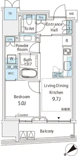 ミレアコート銀座プレミア【7階】の間取り