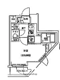 ハーモニーレジデンス御茶ノ水【5階】の間取り