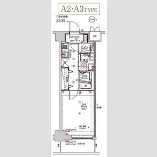 MAXIV住吉【4階】の間取り