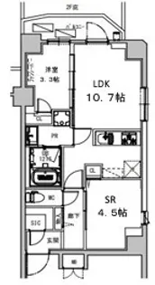 SーRESIDENCE瑞江【6階】の間取り