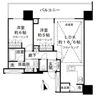 東京都江戸川区南小岩6丁目【マンション】の間取り