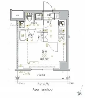 ベルシード門前仲町Ⅱ【3階】の間取り