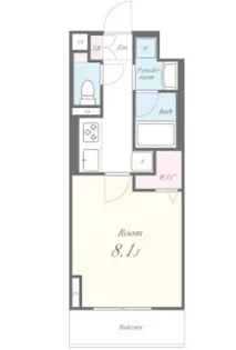 カリーノ鳥越【5階】の間取り