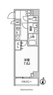 ALTERNA菊川Ⅱ【6階】の間取り