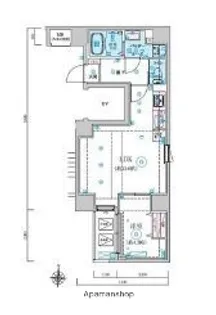 東京都墨田区両国4丁目【マンション】の間取り