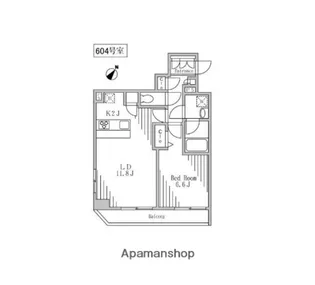 HOPE CITY 秋葉原【8階】の間取り
