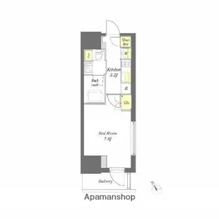 プライムメゾン門前仲町【10階】の間取り