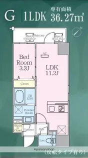 ゼンパレス日本橋【8階】の間取り