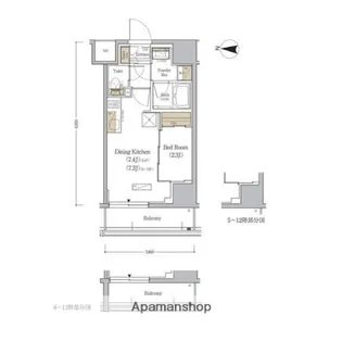 アーバネックス森下WEST【5階】の間取り