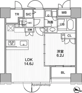 東神田テラスレジデンス【10階】の間取り