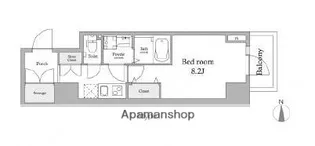 東京都台東区元浅草1丁目【マンション】の間取り