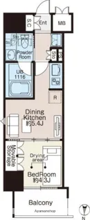 ベルファース森下フォレスト【6階】の間取り