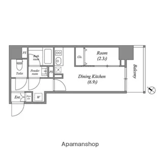 東京都中央区日本橋浜町3丁目【マンション】の間取り