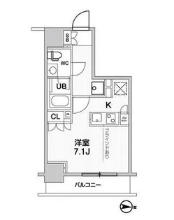 シーズンフラッツ元浅草4丁目【2階】の間取り