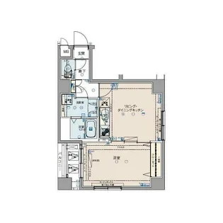 ロメック勝どき【8階】の間取り