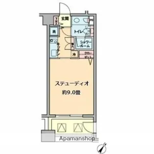 カスタリア水天宮【3階】の間取り