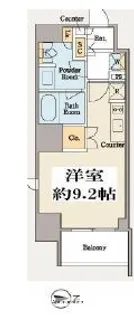 クレストコート木場【9階】の間取り