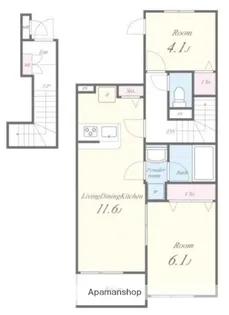 シエルブルー亀戸【2階】の間取り