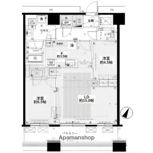勝どきザ・タワー【42階】の間取り