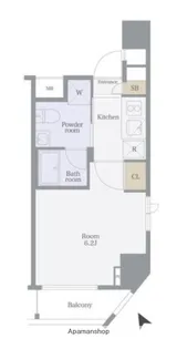 VERONA門前仲町LUSSO【6階】の間取り