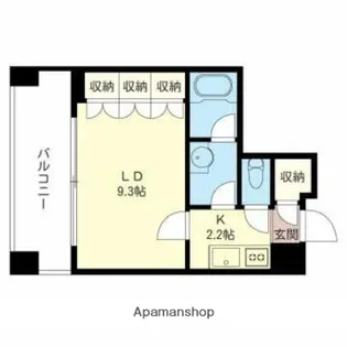 プライムメゾン銀座イースト【13階】の間取り
