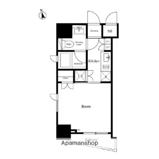 セントラル銀座【10階】の間取り