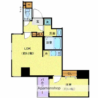 ジェノヴィア錦糸町スカイガーデン【5階】の間取り