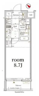 The Log日本橋【7階】の間取り