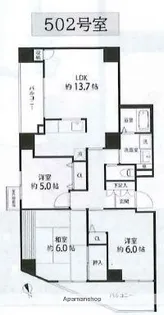 東京都江東区南砂2丁目【マンション】の間取り