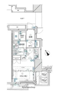 ファミール東銀座グランスイートタワー【2階】の間取り