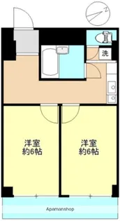 越前堀永谷マンション【10階】の間取り