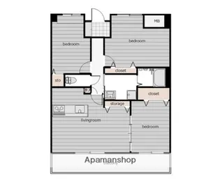 BRICK & WOOD【2階】の間取り