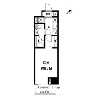 ルクレ日本橋馬喰町【12階】の間取り