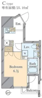 エムズイースト亀戸Ⅲ【10階】の間取り
