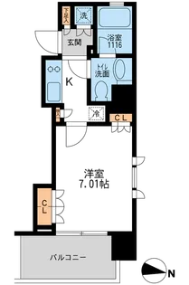 アーデン清澄白河【5階】の間取り