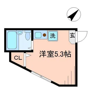 H&Aコーポ平井【1階】の間取り
