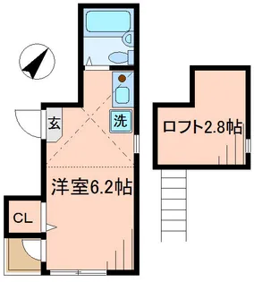 H&Aコーポ平井【3階】の間取り