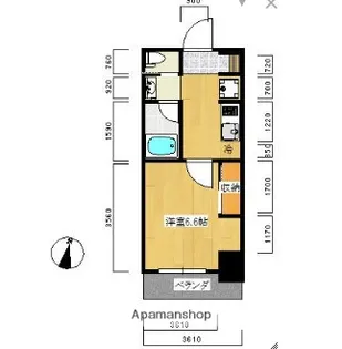 アーツ菊川【2階】の間取り