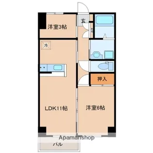 パールロイヤルYUKI【3階】の間取り