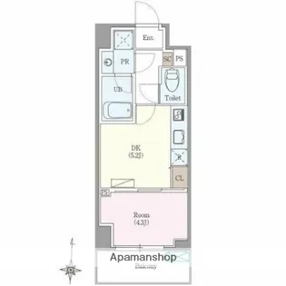 ロイジェント扇橋【8階】の間取り