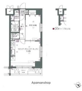 ライジングプレイス向島【5階】の間取り