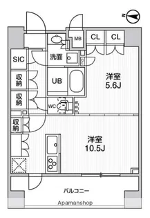 ガリシア森下Ⅴ【11階】の間取り