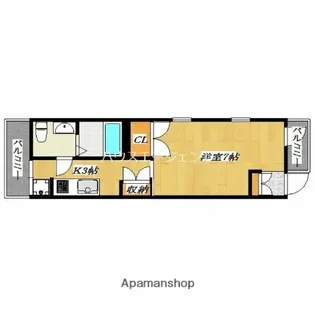 JPN【3階】の間取り